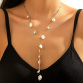 18K Gold-Plated Pearl Necklace