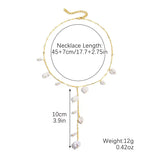 18K Gold-Plated Pearl Necklace