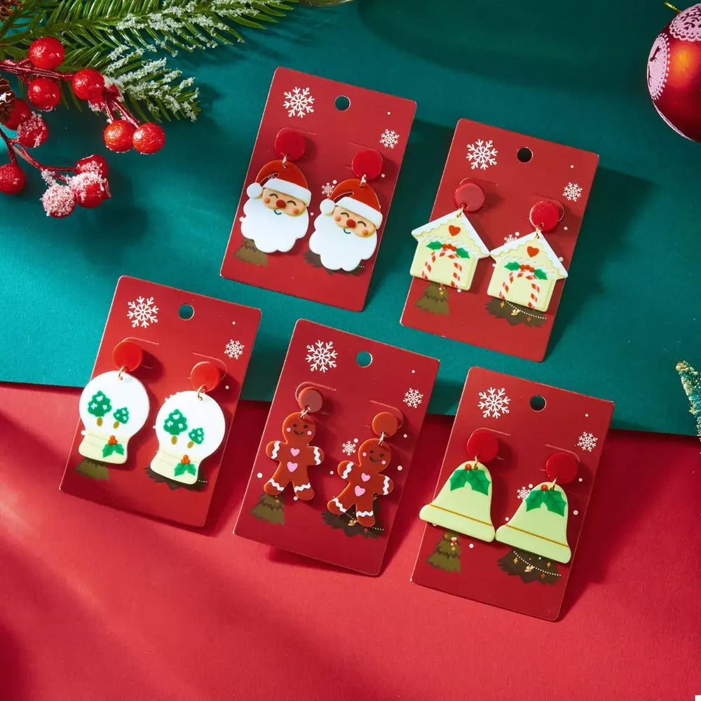 Christmas Acrylic Dangle Earrings