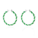 Christmas Twisted Hoop Earrings