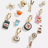 Food Theme Copper Asymmetry Earring