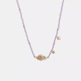 Freshwater Pearl Star Moon Beaded Necklace