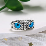 Alloy Owl Eyes Ring