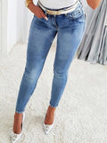 Rhinestone Butterfly Jeans with Pockets