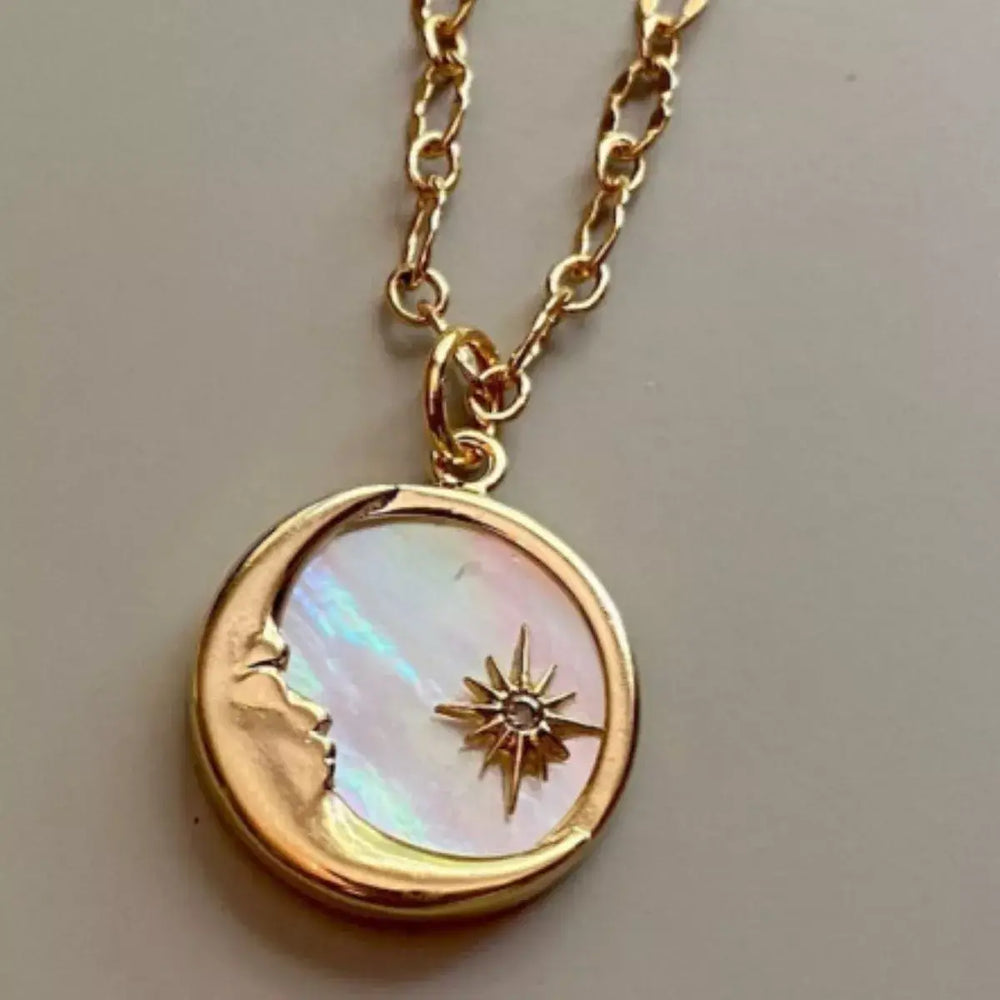18K Gold-Plated Titanium Steel Pendant Necklace