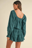 MABLE Embroidered Scalloped Lace Top and Short Set