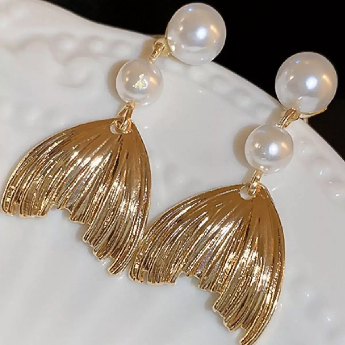 18K Gold-Plated Alloy Geometric Earrings