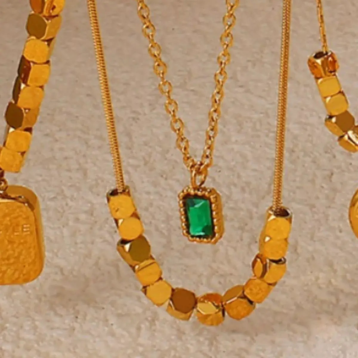 18K Gold-Plated Pendant Necklace