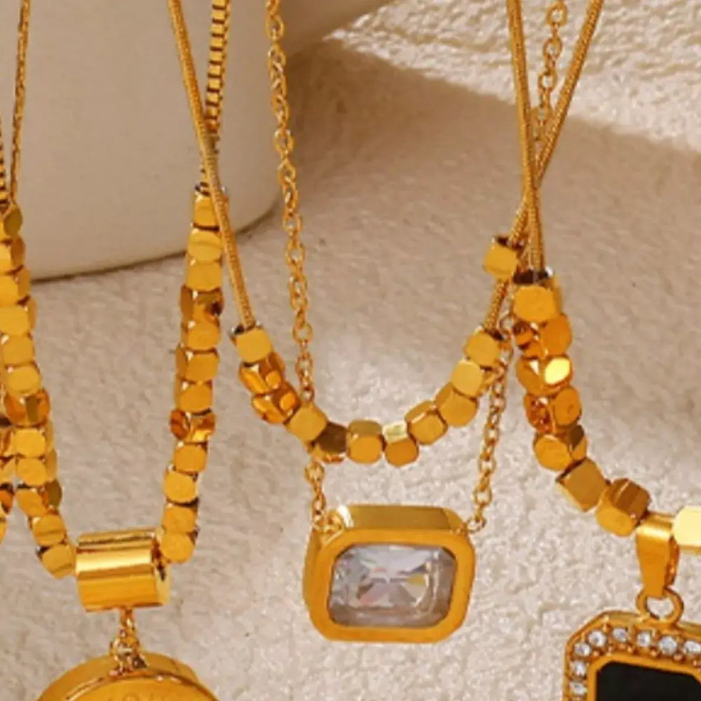 18K Gold-Plated Pendant Necklace