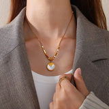 18K Gold-Plated Pendant Necklace