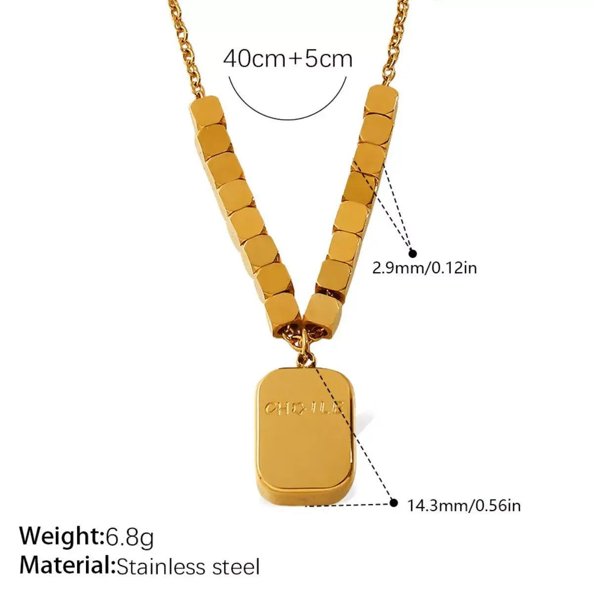 18K Gold-Plated Pendant Necklace