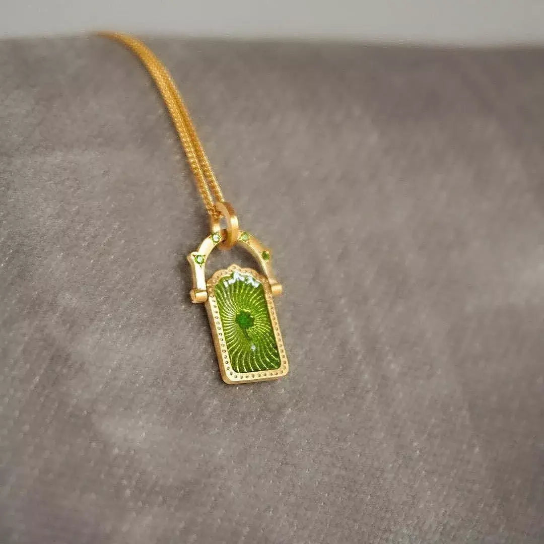 18K Gold-Plated Titanium Steel Pendant Necklace