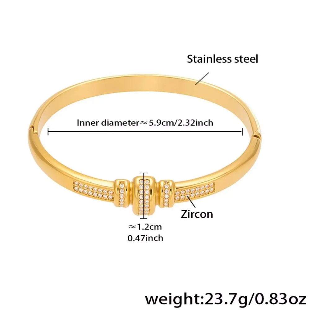 18K Gold-Plated Zircon Bracelet