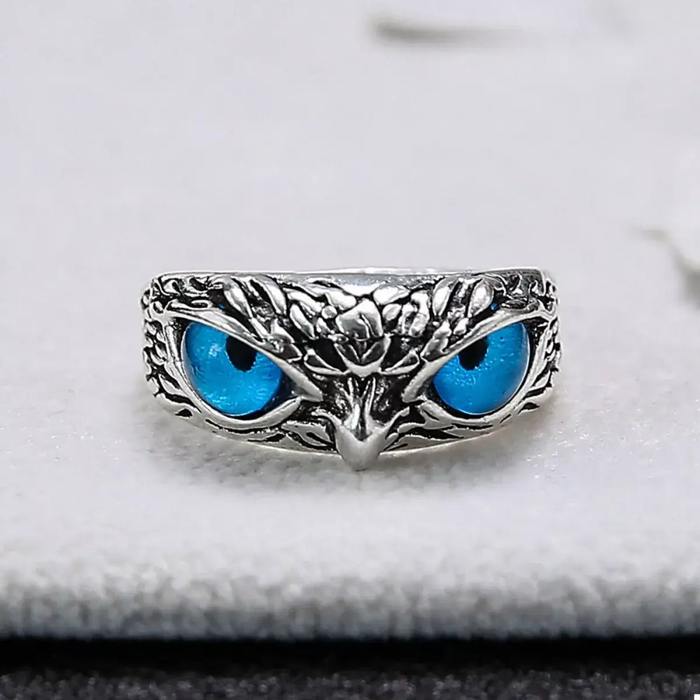Alloy Owl Eyes Ring