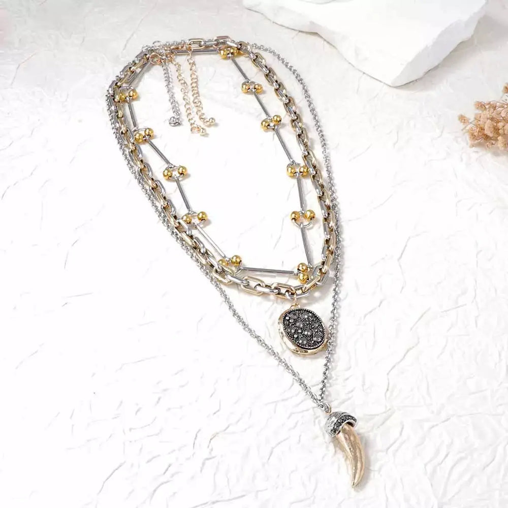 3 Piece Chain Pendant Necklace