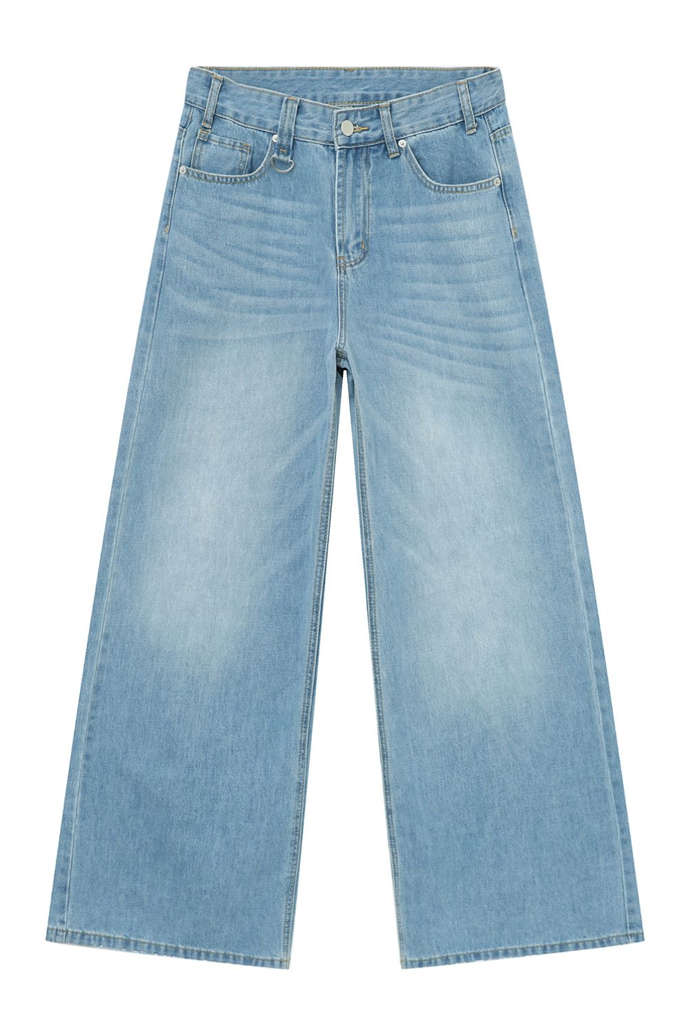 Men's Wide Leg Jeans with Pockets