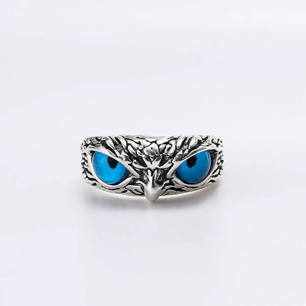 Alloy Owl Eyes Ring