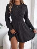 Cable Knit Long Sleeve Sweater Dress | Cozy & Chic