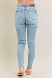 Judy Blue Full Size Mr Tummy Control Vintage Wash Skinny Jeans Plus Size