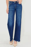 RISEN Full Size Low Rise Wide Leg Jeans Plus Size