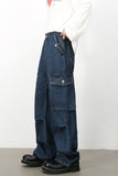 Men's Baggy Jeans with Cargo Pockets
