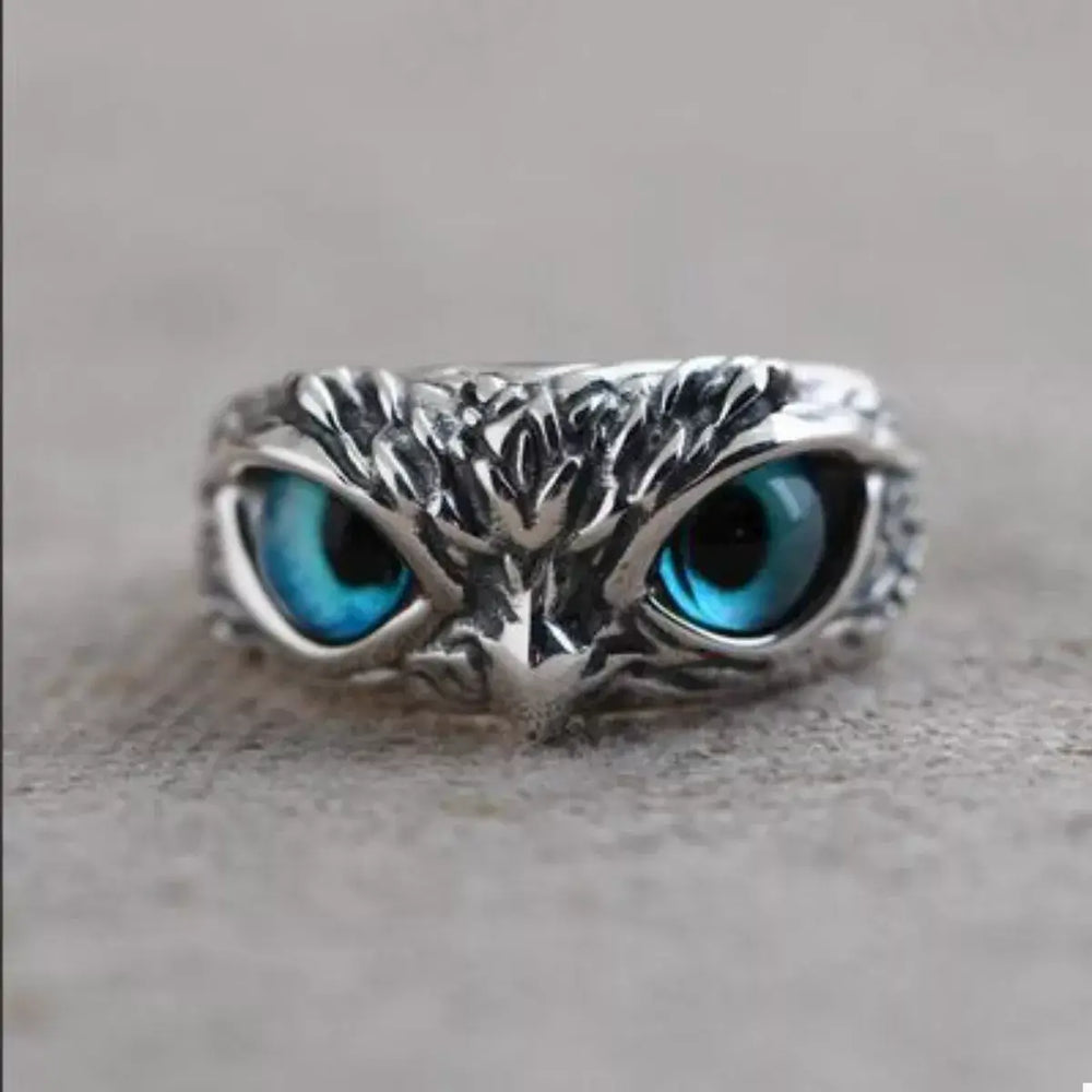 Alloy Owl Eyes Ring