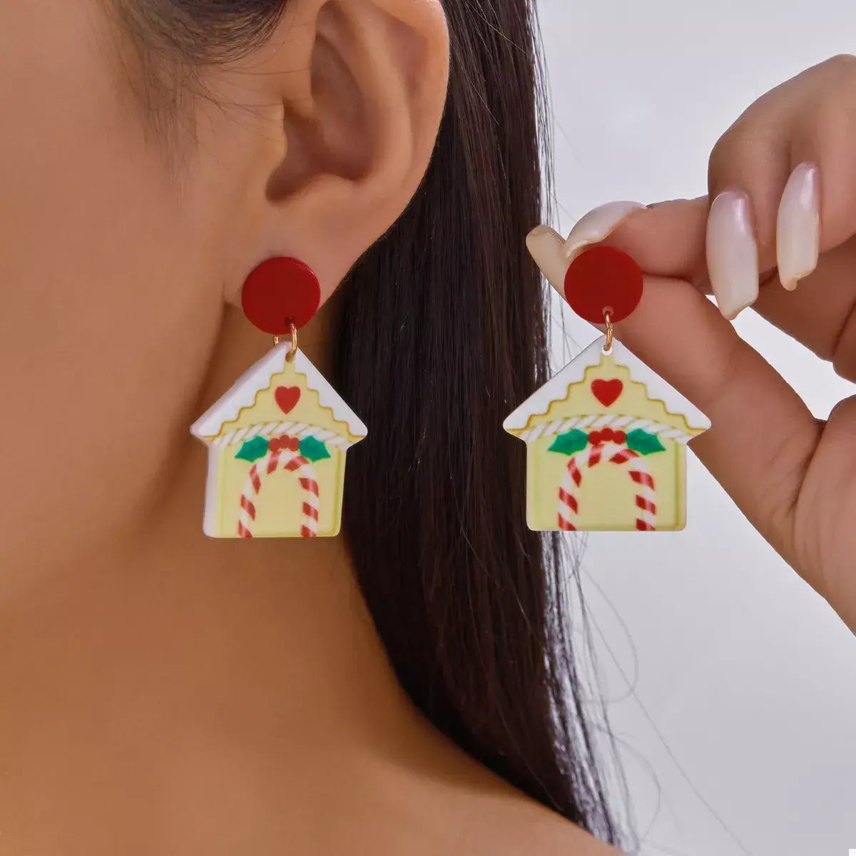 Christmas Acrylic Dangle Earrings