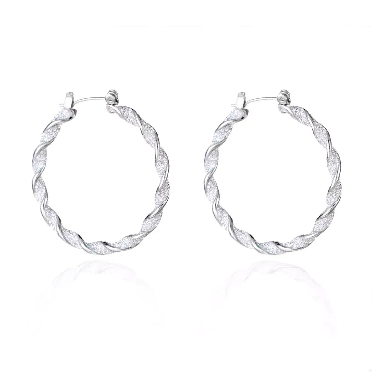 Christmas Twisted Hoop Earrings