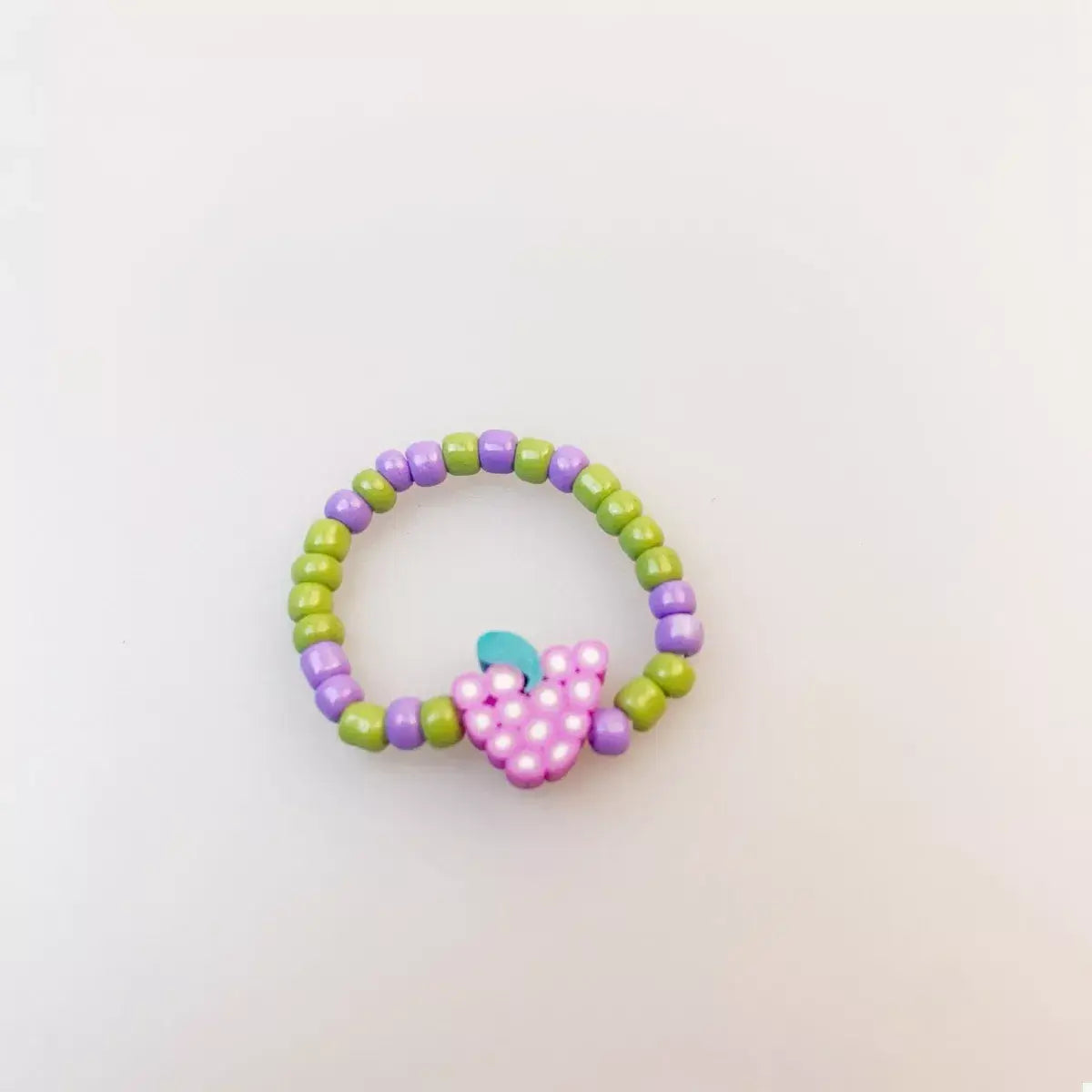Colorful Fruit Charm Beaded Ring
