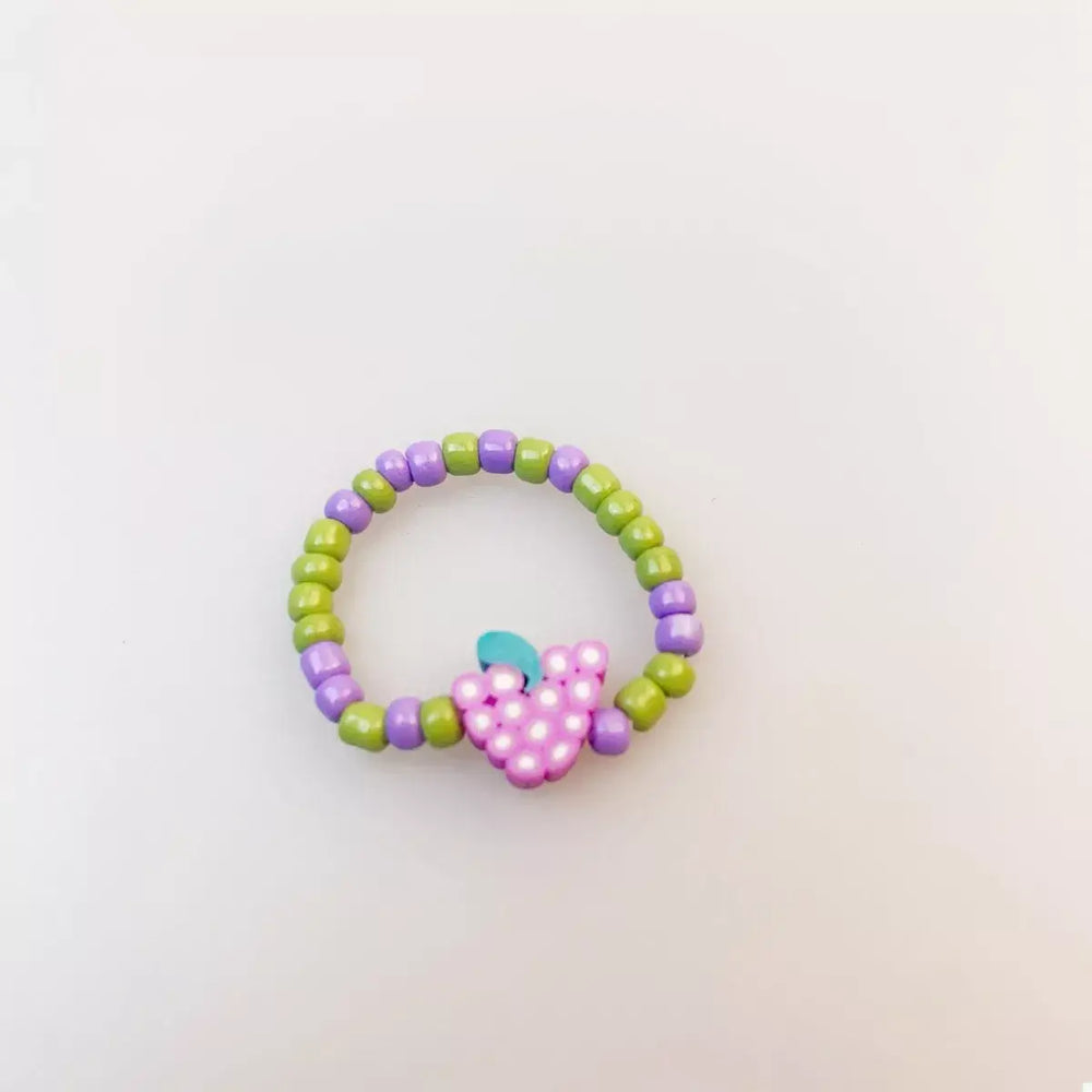 Colorful Fruit Charm Beaded Ring