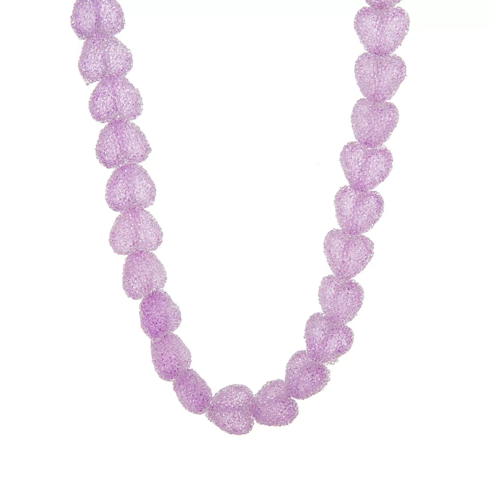 Colorful Resin Heart Necklace - Elegant Jewelry