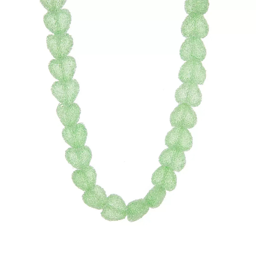 Colorful Resin Heart Necklace - Elegant Jewelry