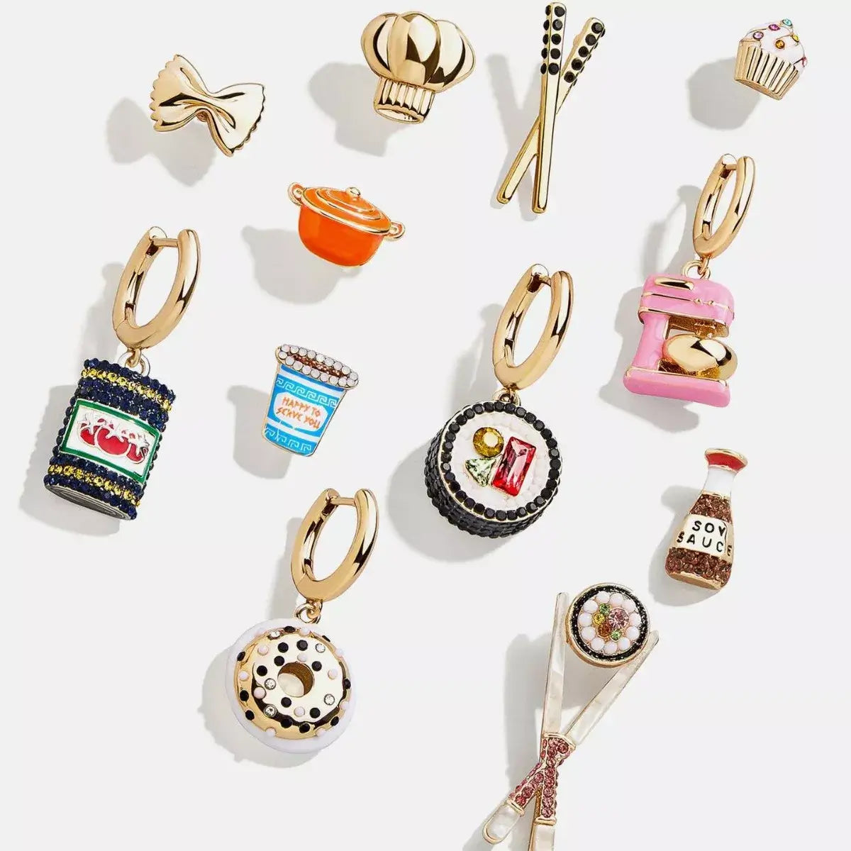 Food Theme Copper Asymmetry Earring