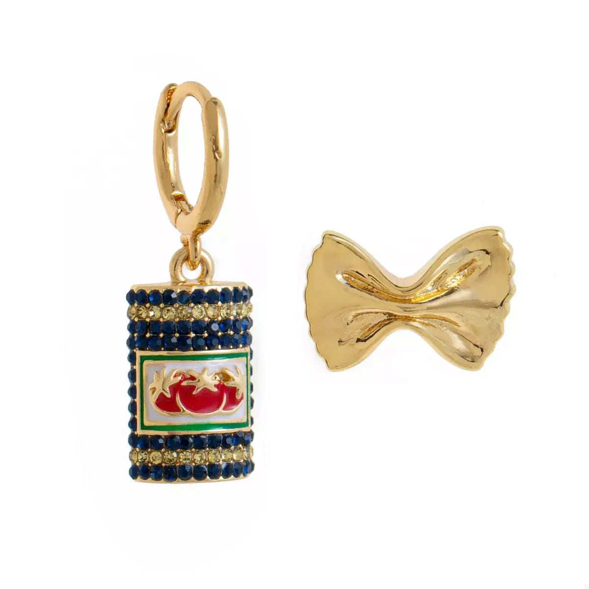 Food Theme Copper Asymmetry Earring