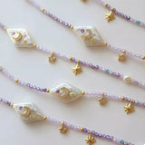 Freshwater Pearl Star Moon Beaded Necklace