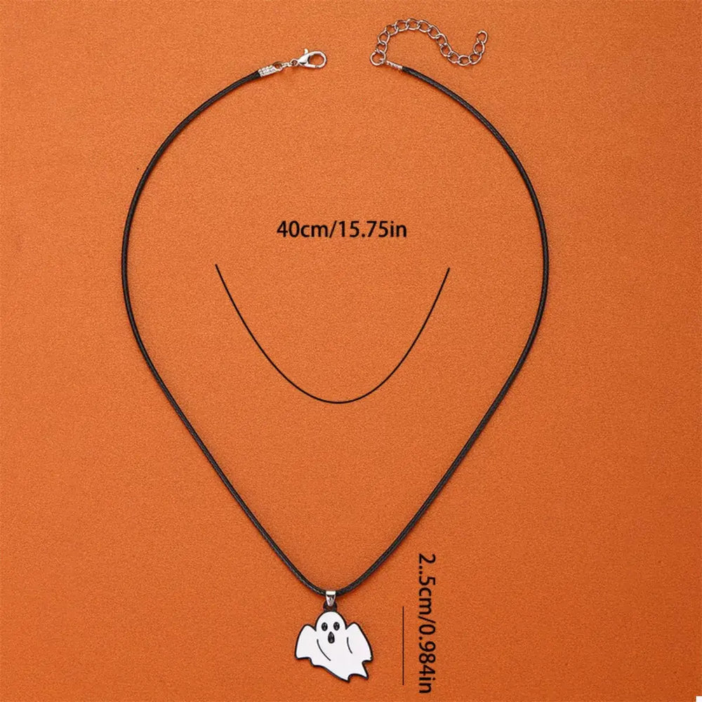 Halloween Ghost Pendant Necklace