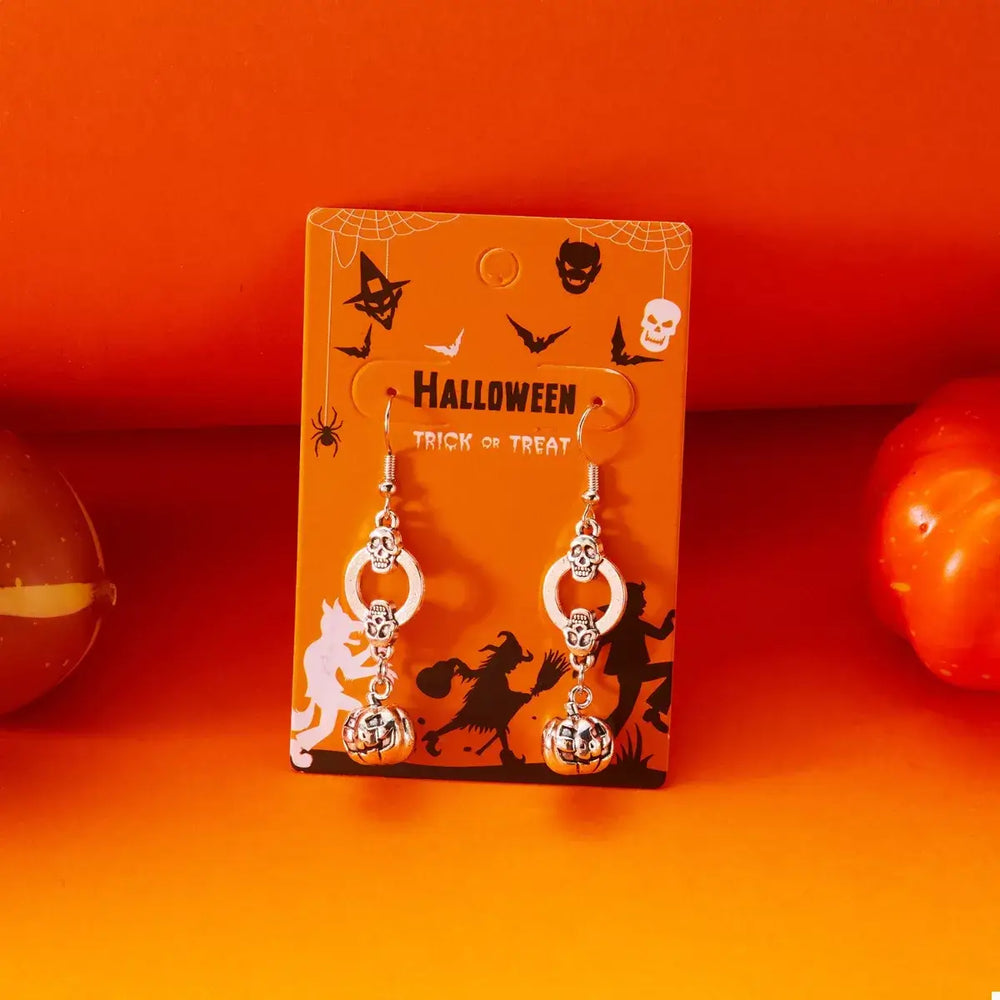Halloween Pumpkin Dangle Earrings