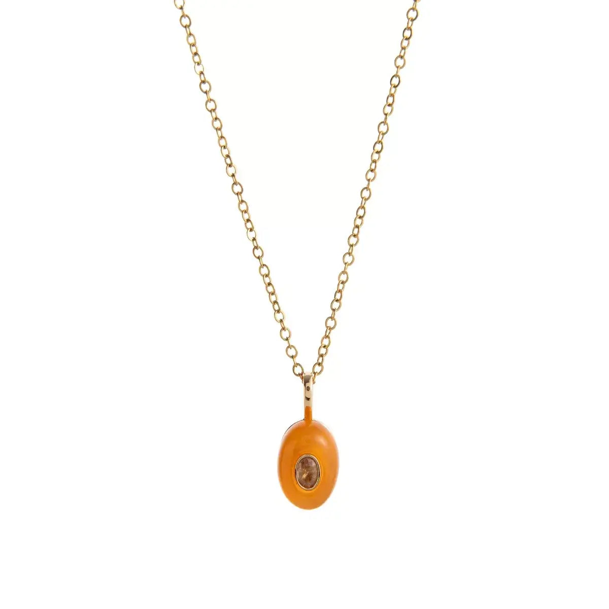Natural Stone Pendant Necklace - Elegant Jewelry