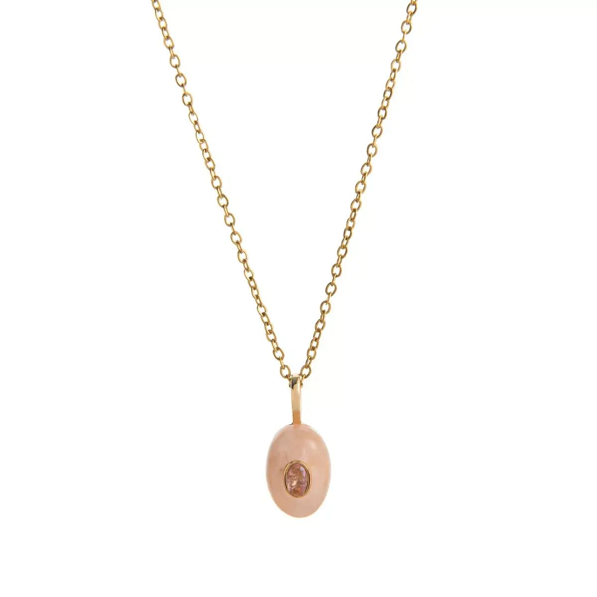 Natural Stone Pendant Necklace - Elegant Jewelry