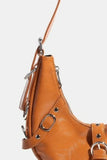 Fame Multi Belt Strap Accent Shoulder Bag
