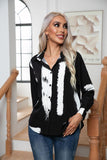 Button Down Printed Long Sleeve Shirt