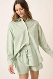 Mittoshop Striped Shirt and Shorts Set