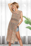ADORA Multi Color Crochet Tunic Top